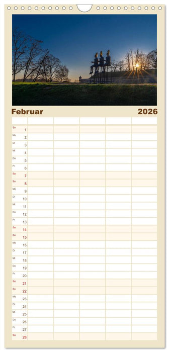 Romantisches Erfurt - Bilder einer Stadt voller Geschichte (CALVENDO Familienplaner 2026)