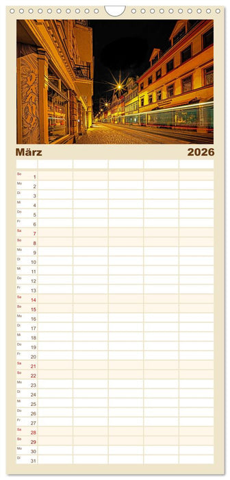 Romantisches Erfurt - Bilder einer Stadt voller Geschichte (CALVENDO Familienplaner 2026)