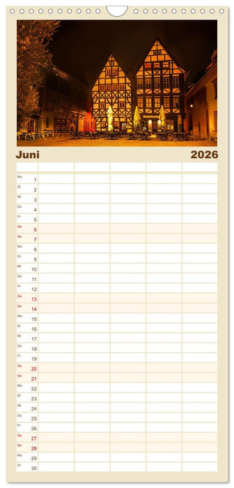 Romantisches Erfurt - Bilder einer Stadt voller Geschichte (CALVENDO Familienplaner 2026)