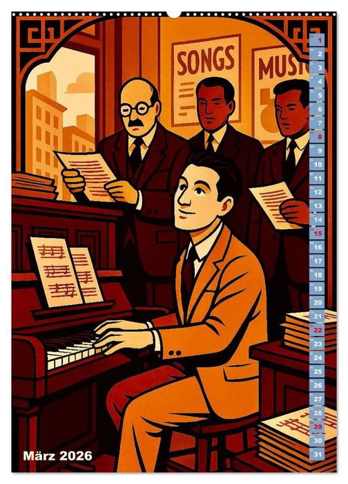 George Gershwin (CALVENDO Wandkalender 2026)