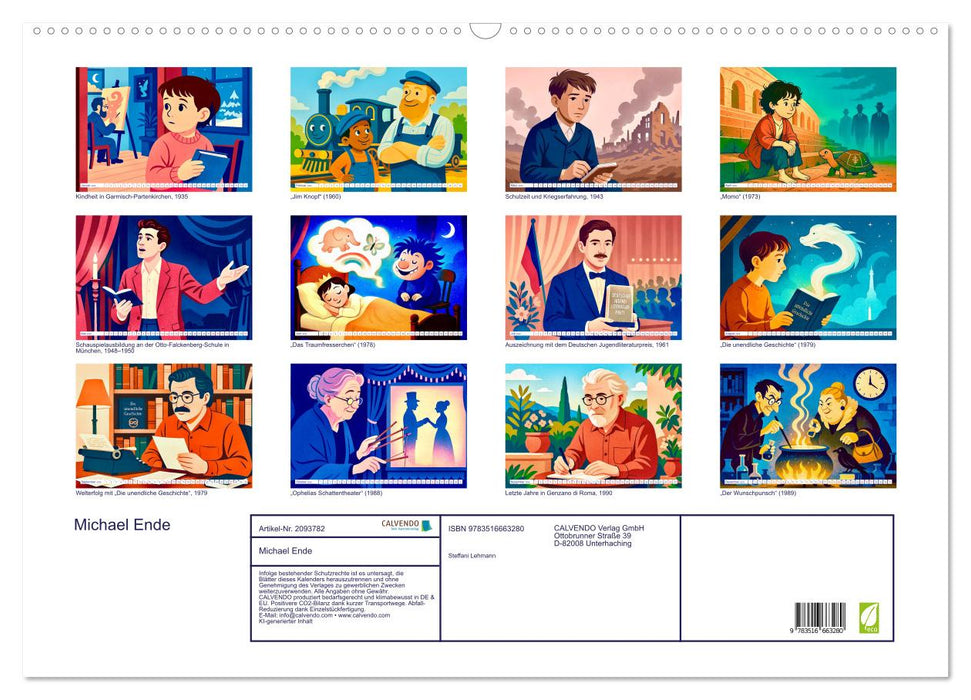 Michael Ende (CALVENDO Wandkalender 2026)
