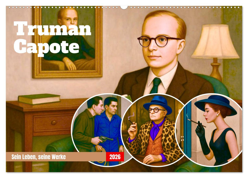 Truman Capote (CALVENDO Wandkalender 2026)