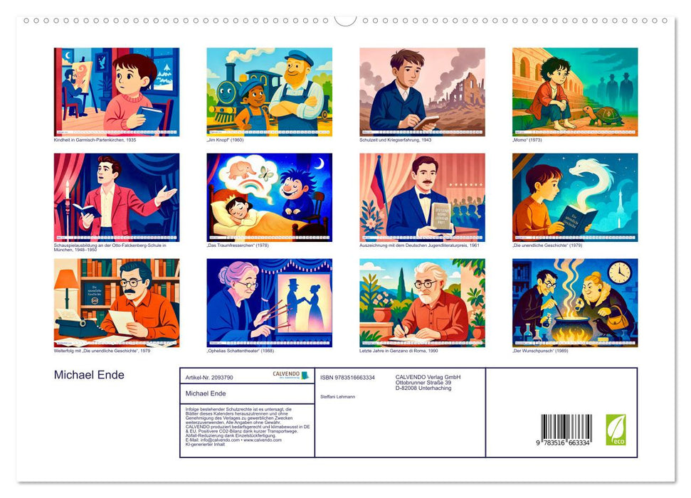 Michael Ende (CALVENDO Premium Wandkalender 2026)