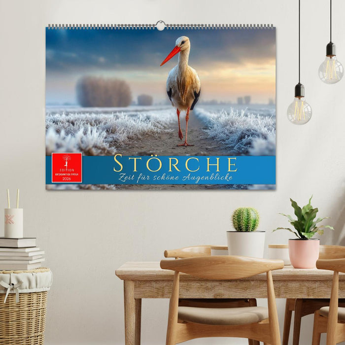 Störche - Zeit für schöne Augenblicke (CALVENDO Wandkalender 2026)