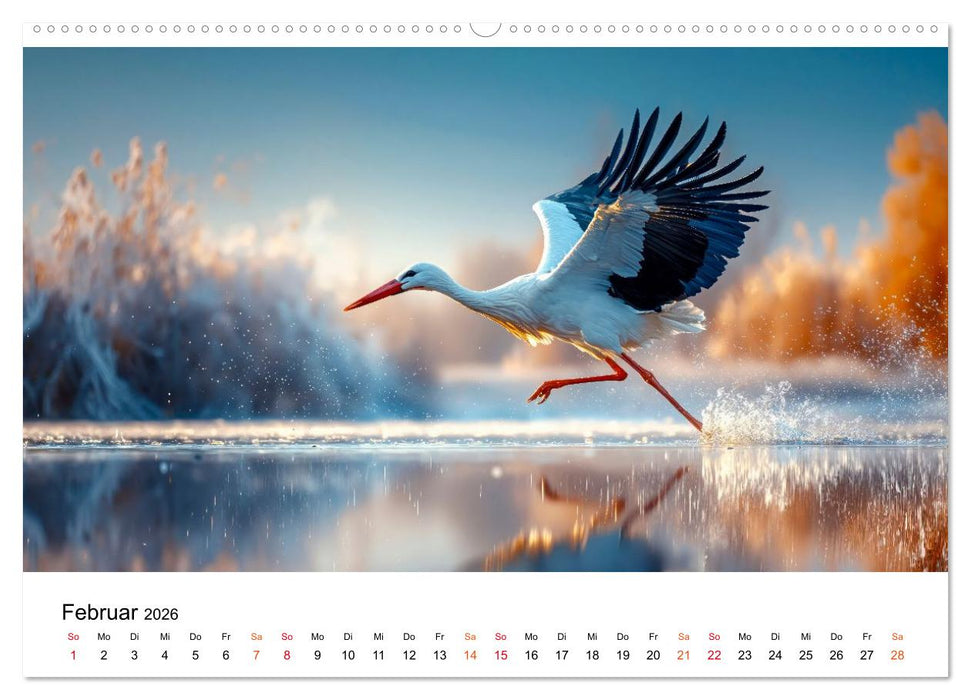 Störche - Zeit für schöne Augenblicke (CALVENDO Premium Wandkalender 2026)