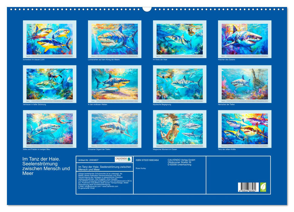 Im Tanz der Haie. Seelenströmung zwischen Mensch und Meer (CALVENDO Wandkalender 2026)