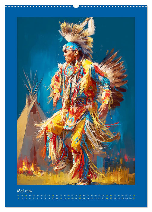 Omaha-Tanz. Grastanz der amerikanischen Ureinwohner (CALVENDO Premium Wandkalender 2026)