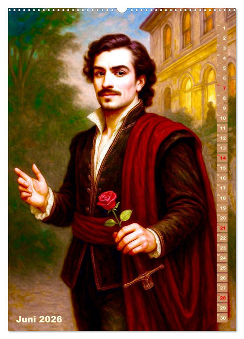 Wolfgang Amadeus Mozart. Sein Leben, seine Werke (CALVENDO Wandkalender 2026)