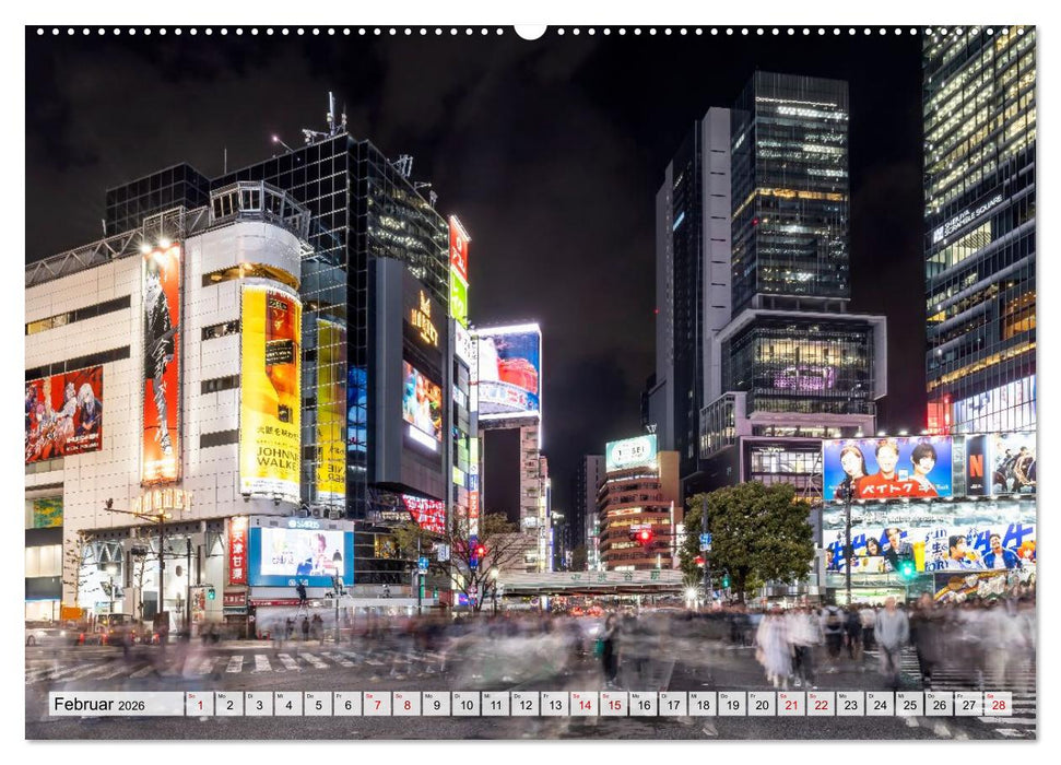 Tokio - Das Herz Japans (CALVENDO Premium Wandkalender 2026)