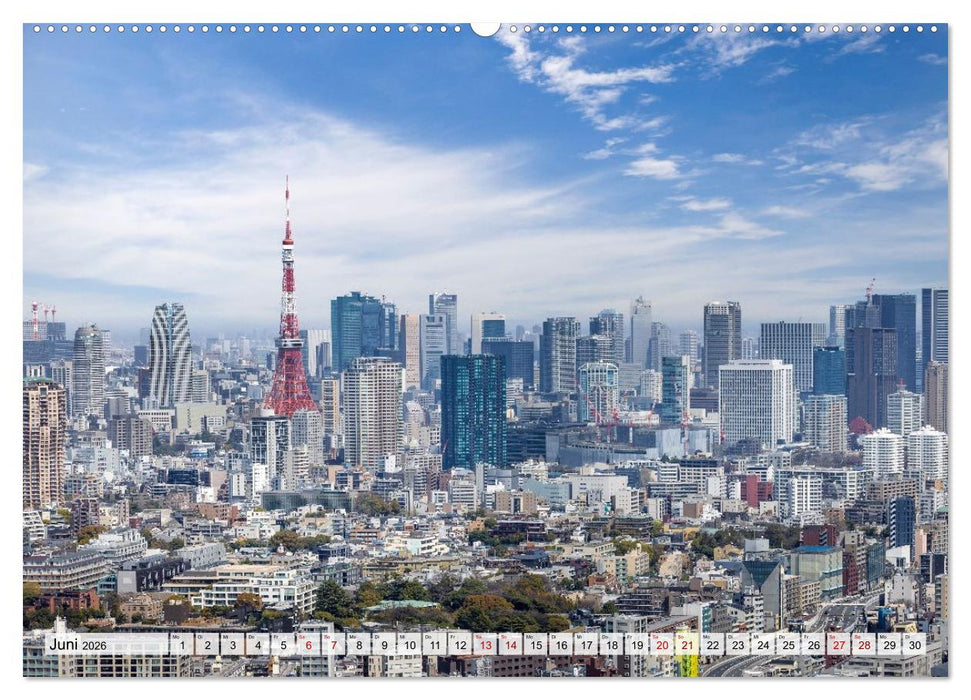 Tokio - Das Herz Japans (CALVENDO Premium Wandkalender 2026)