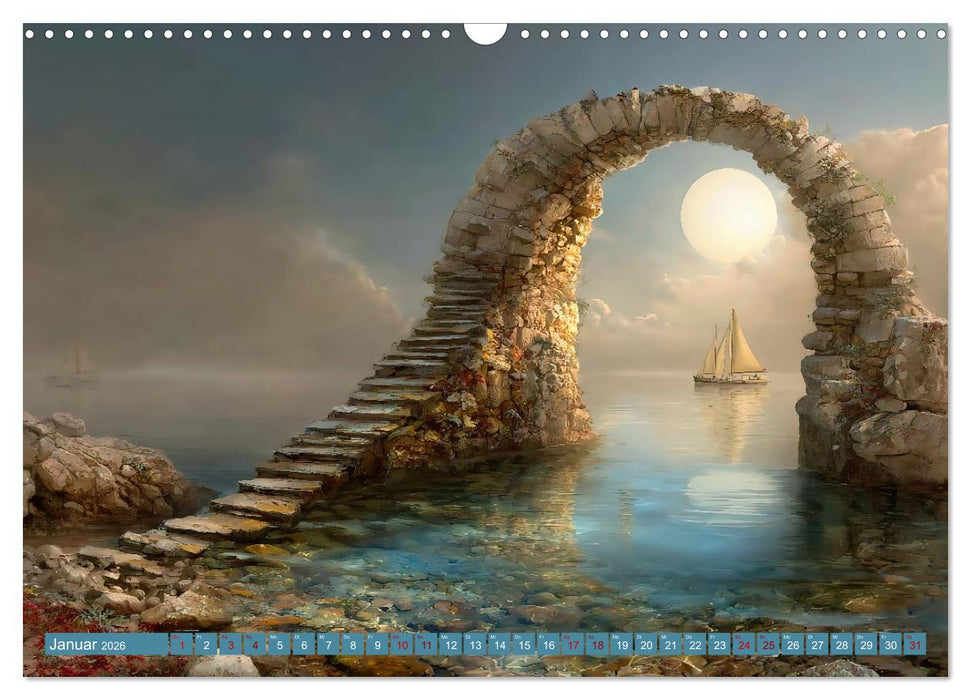 Zwischen Licht und Stille - Träume aus Licht und Form (CALVENDO Wandkalender 2026)