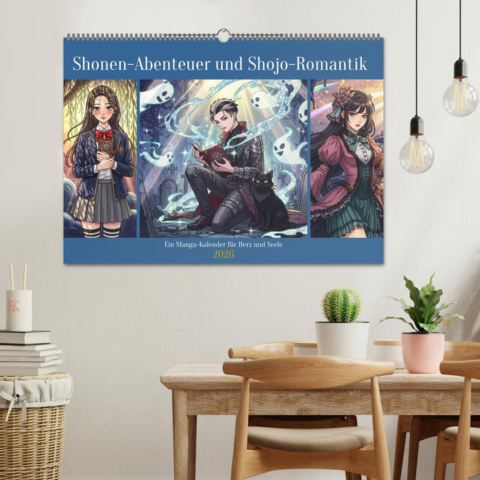 Shōnen-Abenteuer und Shōjo-Romantik - Ein Manga-Kalender für Herz und Seele (CALVENDO Wandkalender 2026)
