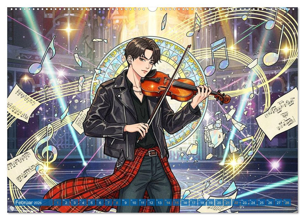 Shōnen-Abenteuer und Shōjo-Romantik - Ein Manga-Kalender für Herz und Seele (CALVENDO Wandkalender 2026)