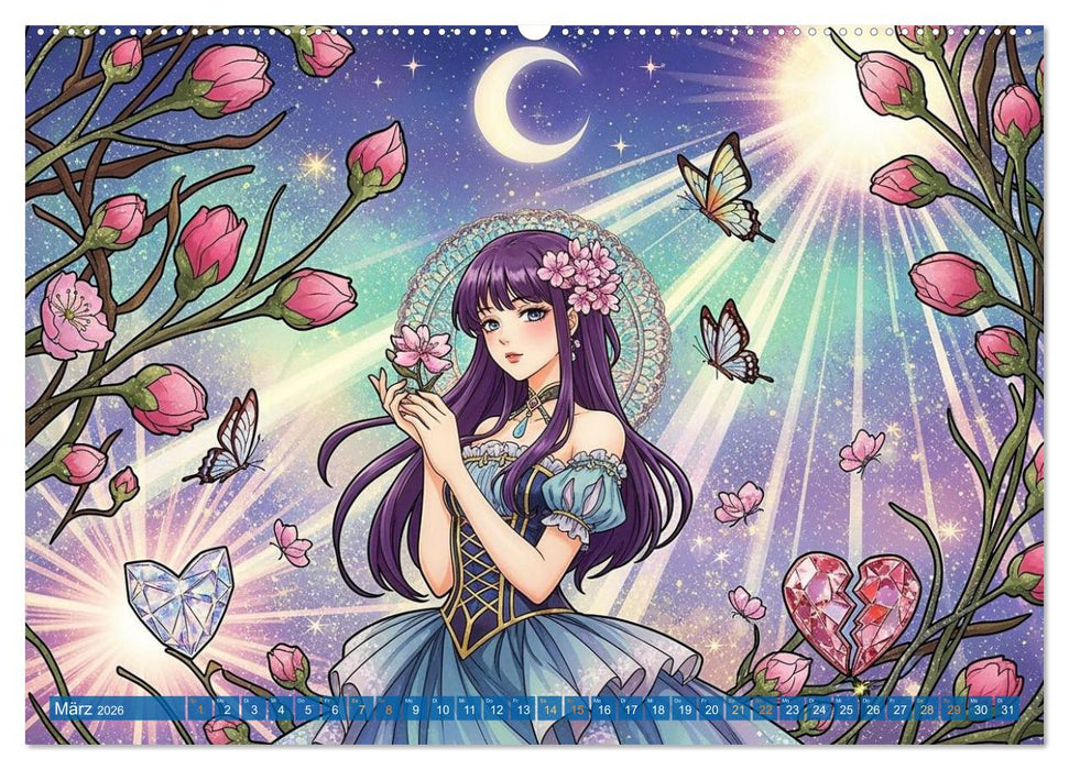 Shōnen-Abenteuer und Shōjo-Romantik - Ein Manga-Kalender für Herz und Seele (CALVENDO Wandkalender 2026)