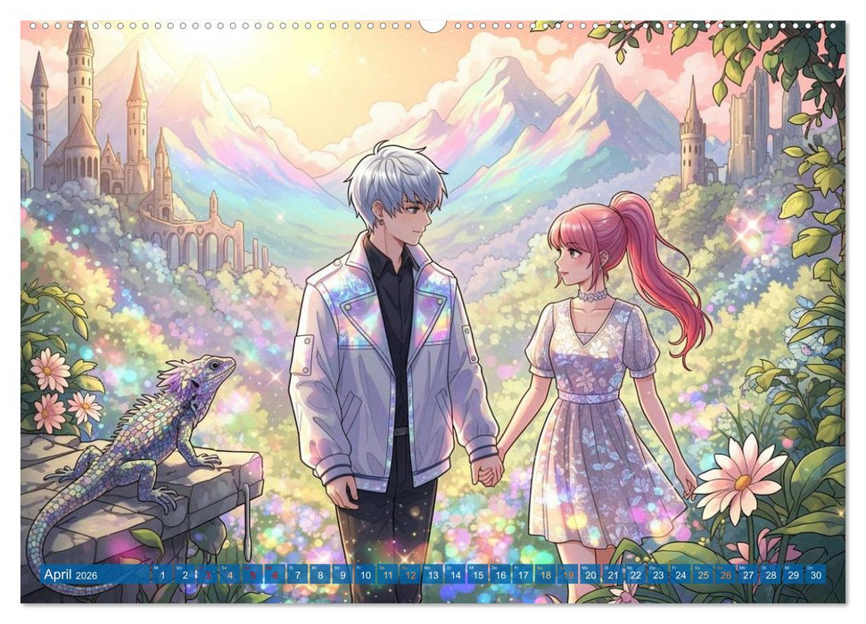 Shōnen-Abenteuer und Shōjo-Romantik - Ein Manga-Kalender für Herz und Seele (CALVENDO Wandkalender 2026)