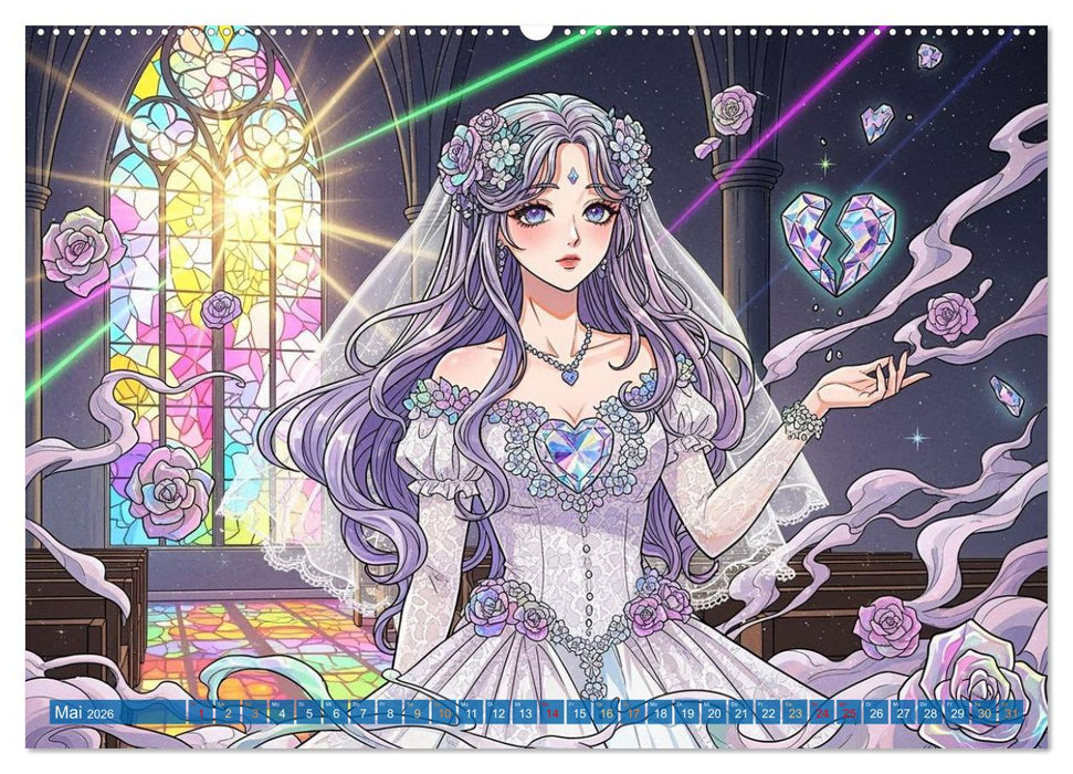 Shōnen-Abenteuer und Shōjo-Romantik - Ein Manga-Kalender für Herz und Seele (CALVENDO Wandkalender 2026)