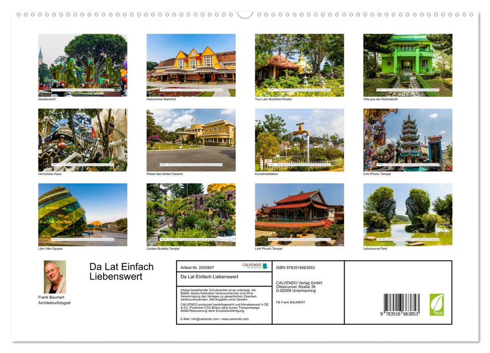 Da Lat Einfach Liebenswert (CALVENDO Premium Wandkalender 2026)