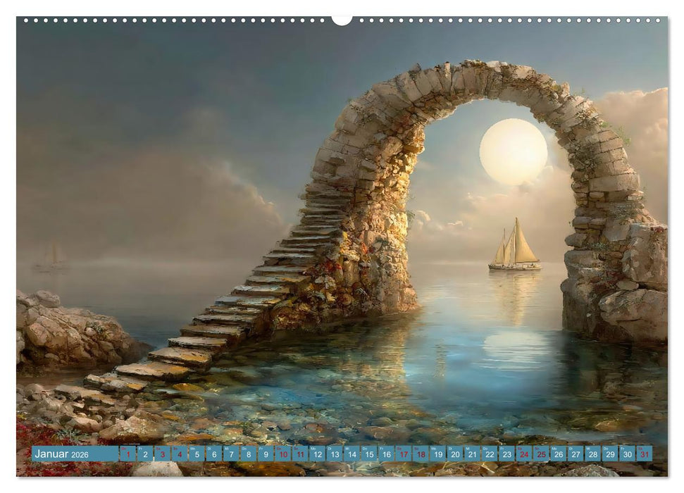 Zwischen Licht und Stille - Träume aus Licht und Form (CALVENDO Premium Wandkalender 2026)