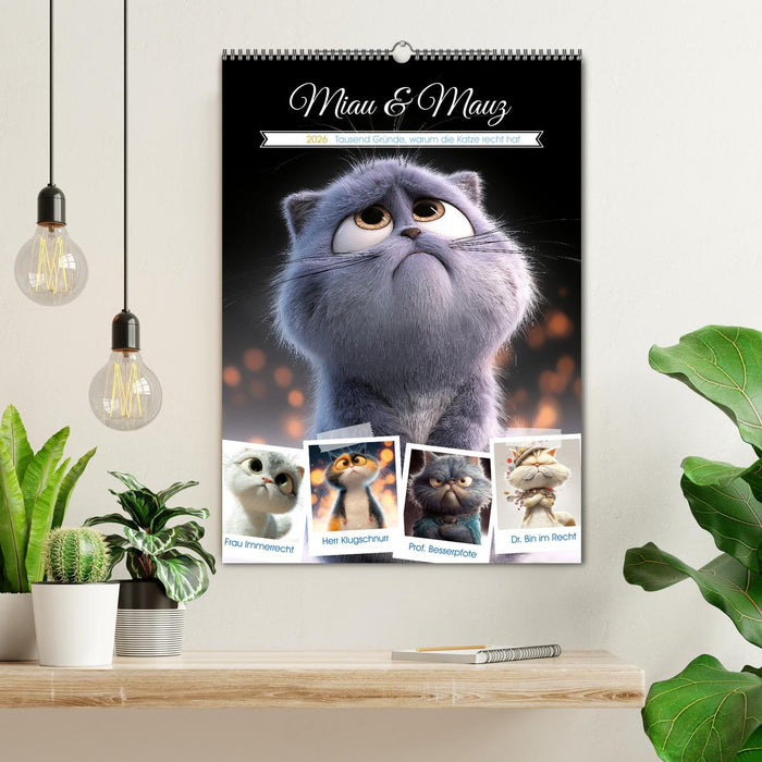 Miau & Mauz (CALVENDO Wandkalender 2026)