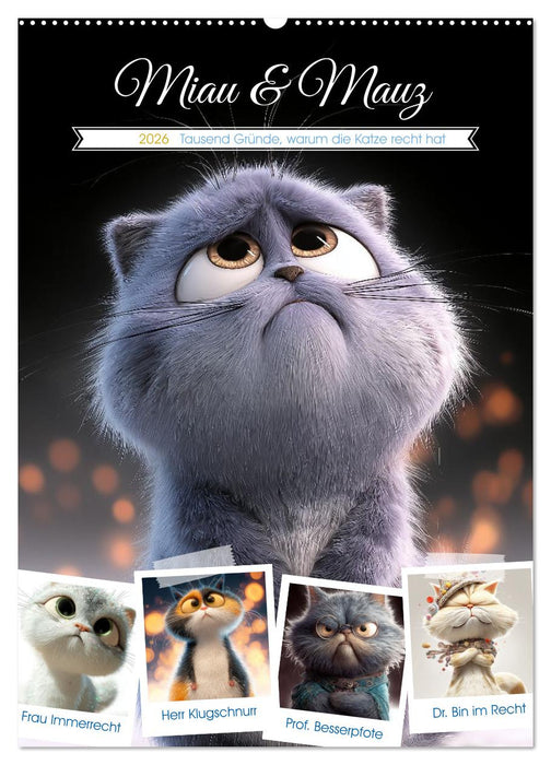 Miau & Mauz (CALVENDO Wandkalender 2026)