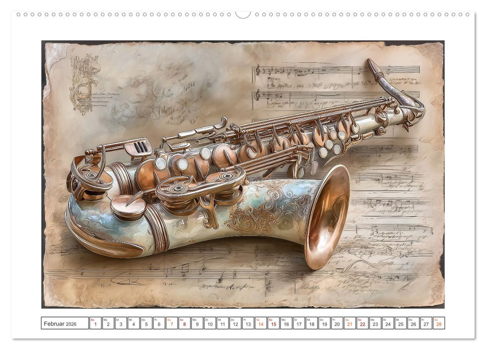 Herzschlag in Noten (CALVENDO Wandkalender 2026)