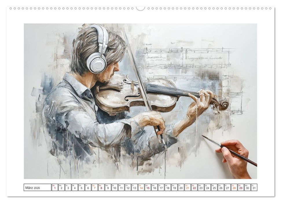 Herzschlag in Noten (CALVENDO Wandkalender 2026)