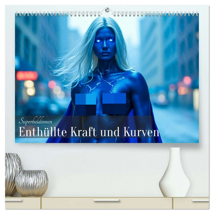Superheldinnen - Enthüllte Kraft und Kurven (CALVENDO Premium Wandkalender 2026)