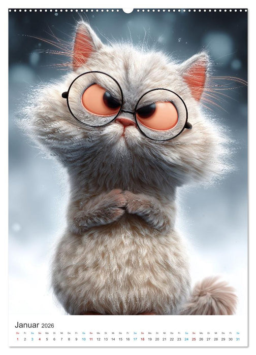 Miau & Mauz (CALVENDO Premium Wandkalender 2026)