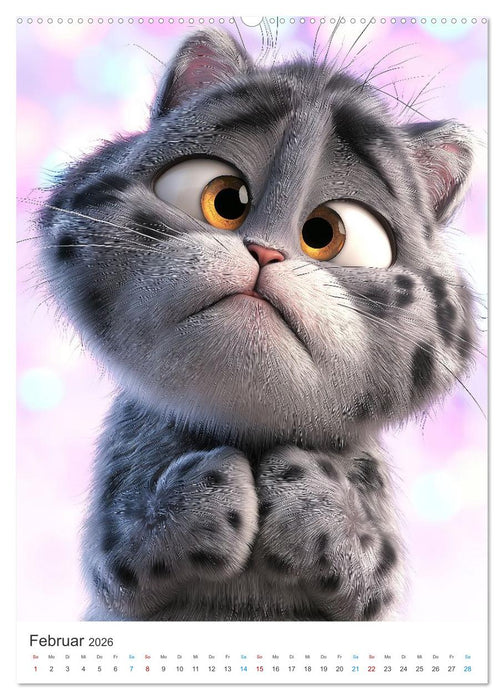 Miau & Mauz (CALVENDO Premium Wandkalender 2026)