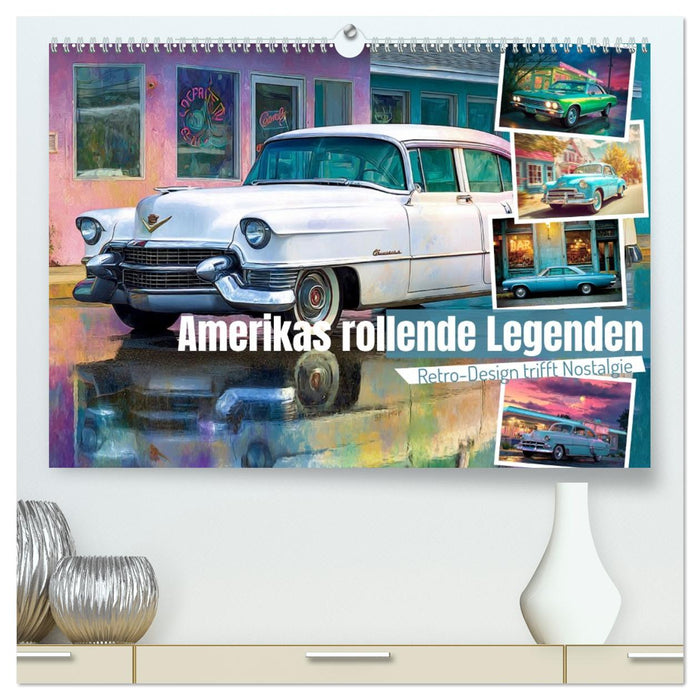 Amerikas rollende Legenden – Retro-Design trifft Nostalgie (CALVENDO Premium Wandkalender 2026)