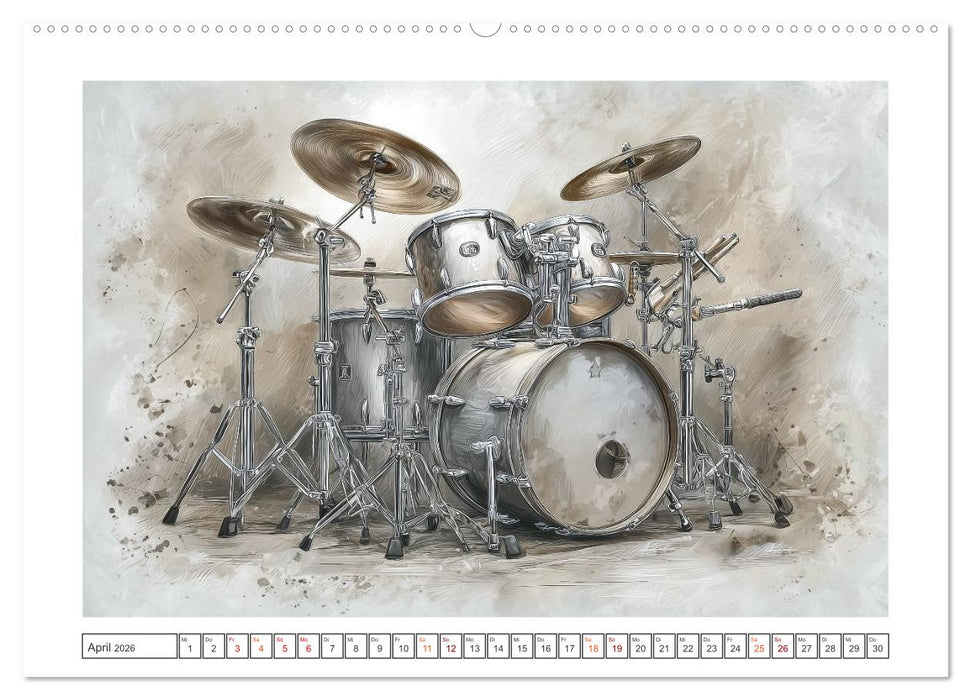 Herzschlag in Noten (CALVENDO Premium Wandkalender 2026)