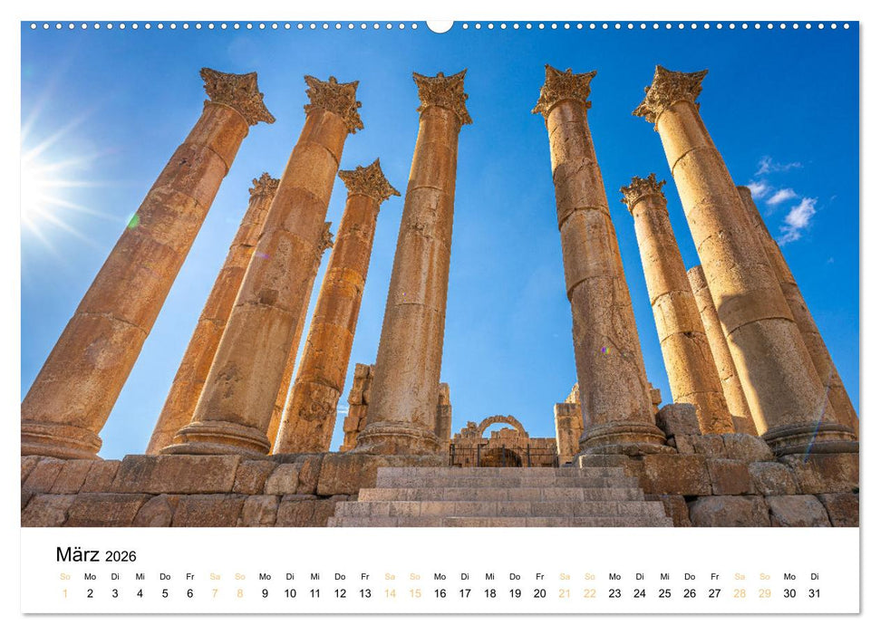 Jordanien - Land zwischen Antike und Moderne (CALVENDO Wandkalender 2026)