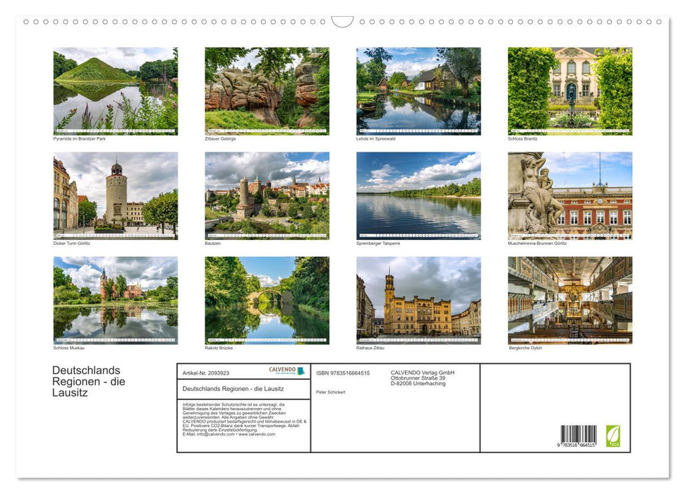 Deutschlands Regionen - die Lausitz (CALVENDO Wandkalender 2026)