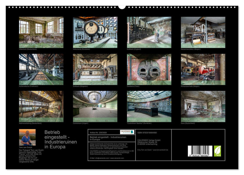 Betrieb eingestellt - Industrieruinen in Europa (CALVENDO Premium Wandkalender 2026)