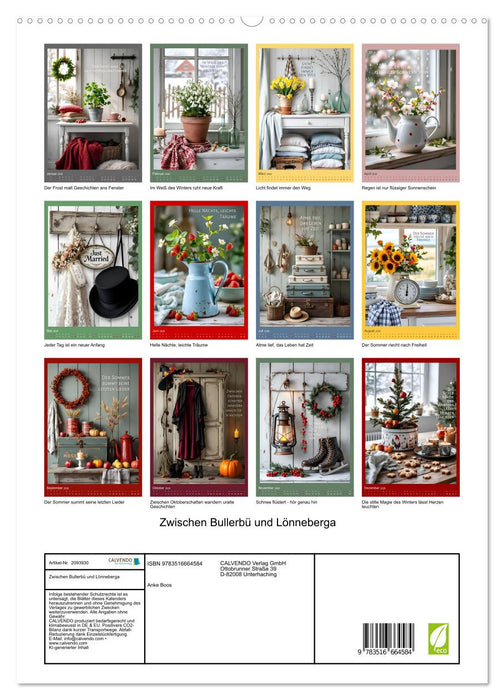 Zwischen Bullerbü und Lönneberga (CALVENDO Premium Wandkalender 2026)