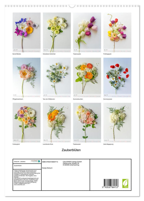Zauberblüten (CALVENDO Premium Wandkalender 2026)