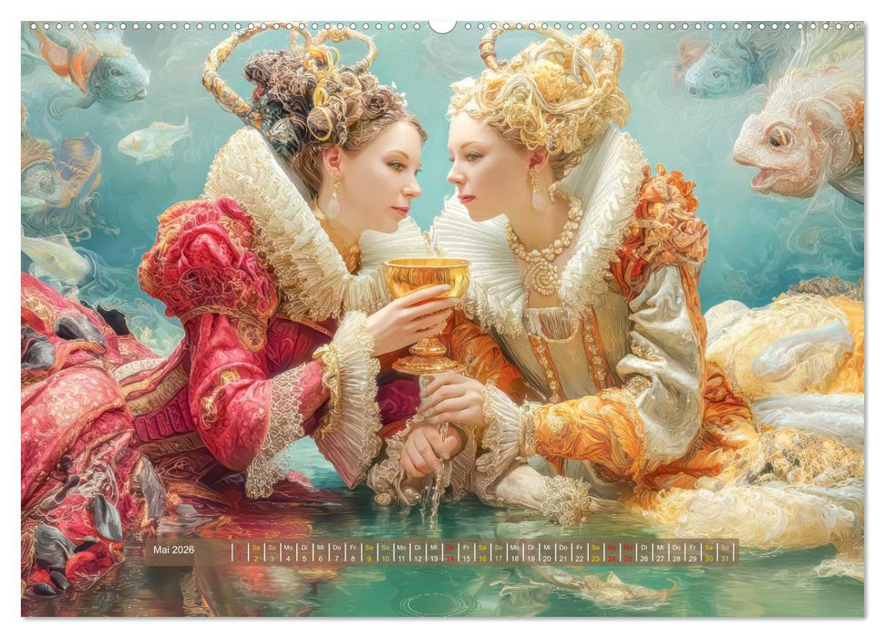 Fantasiegeschichten - Märchenhafte Werke (CALVENDO Wandkalender 2026)