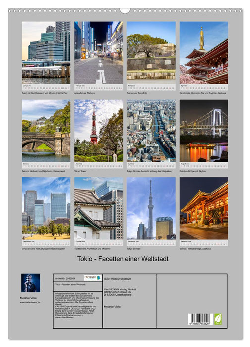 Tokio - Facetten einer Weltstadt (CALVENDO Wandkalender 2026)