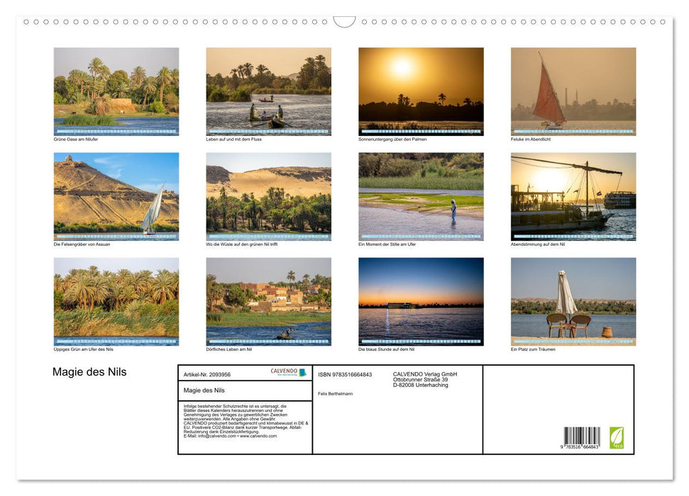 Magie des Nils (CALVENDO Wandkalender 2026)