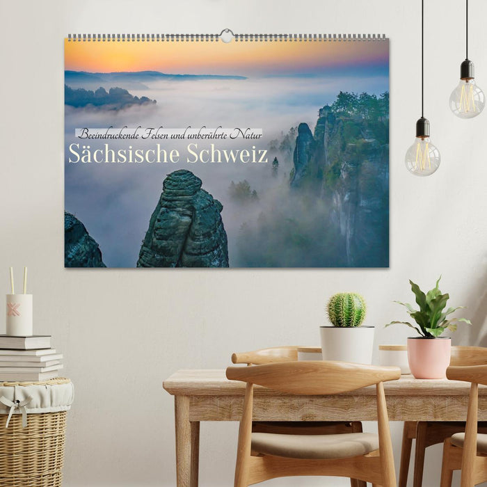 Sächsische Schweiz - Beeindruckende Felsen und unberührte Natur (CALVENDO Wandkalender 2026)