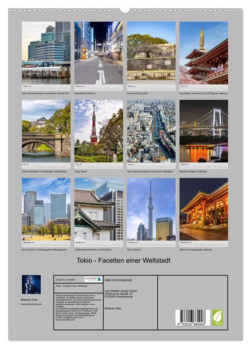 Tokio - Facetten einer Weltstadt (CALVENDO Premium Wandkalender 2026)