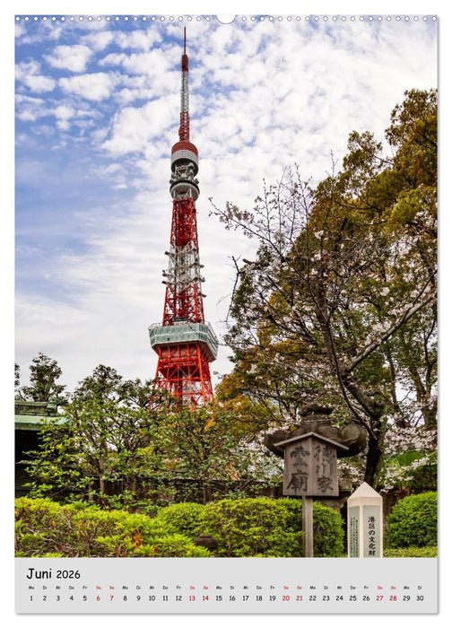 Tokio - Facetten einer Weltstadt (CALVENDO Premium Wandkalender 2026)