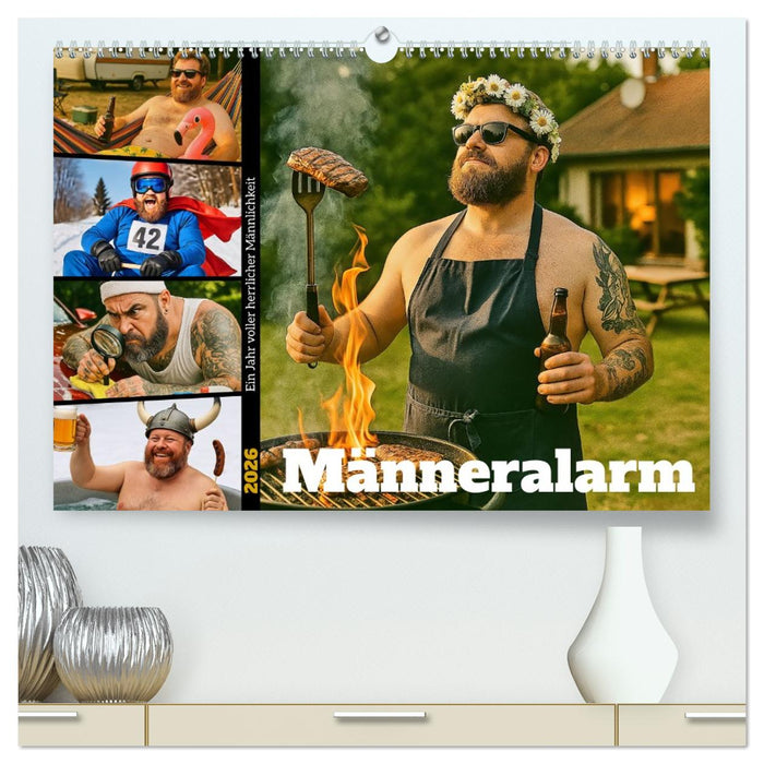 Männeralarm - Ein Jahr voller herrlicher Männlichkeit (CALVENDO Premium Wandkalender 2026)
