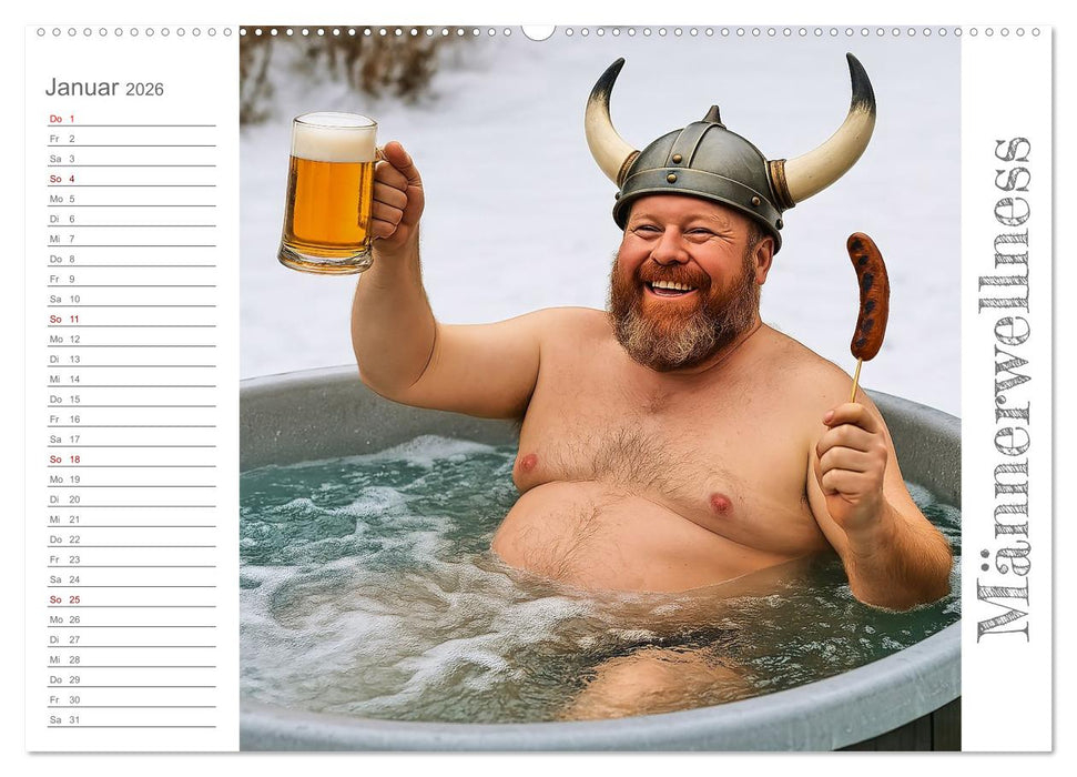 Männeralarm - Ein Jahr voller herrlicher Männlichkeit (CALVENDO Premium Wandkalender 2026)