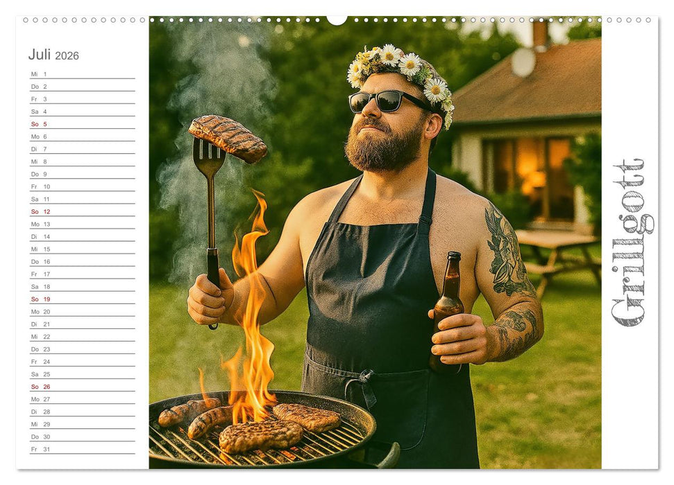 Männeralarm - Ein Jahr voller herrlicher Männlichkeit (CALVENDO Premium Wandkalender 2026)