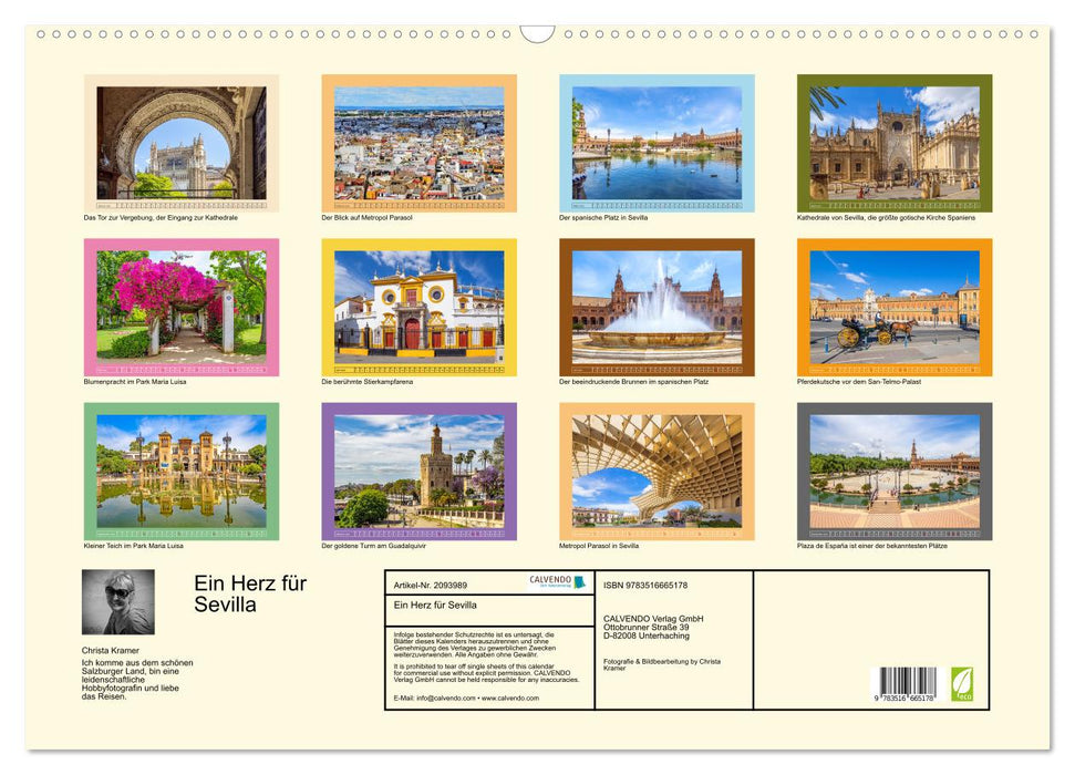 Ein Herz für Sevilla (CALVENDO Wandkalender 2026)