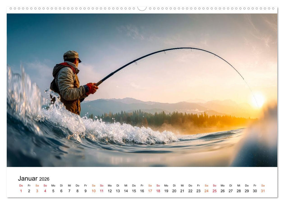 Angeln - der große Fang (CALVENDO Wandkalender 2026)