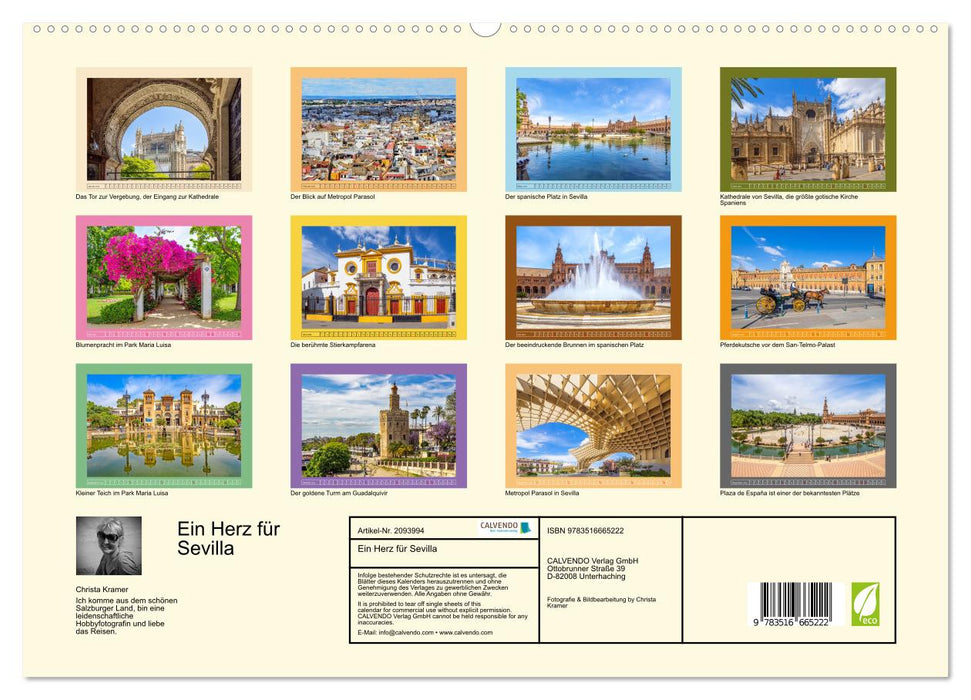 Ein Herz für Sevilla (CALVENDO Premium Wandkalender 2026)