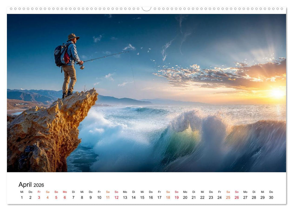 Angeln - der große Fang (CALVENDO Premium Wandkalender 2026)