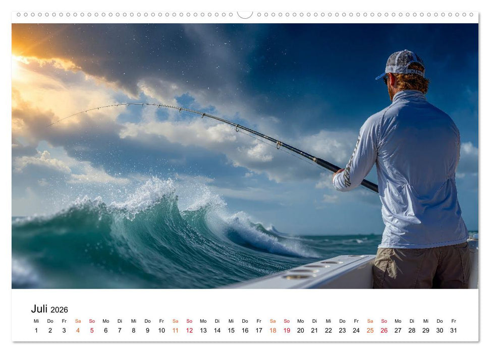 Angeln - der große Fang (CALVENDO Premium Wandkalender 2026)